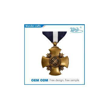Factory price high quality cross award medallion for sales
