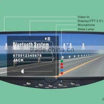 High quality wireless car parking sensor with 3.5 inch rearview mirror