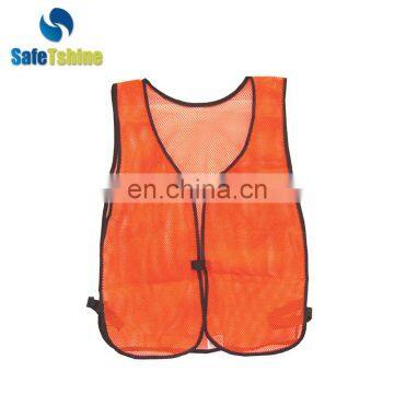 Breathable safe and convenient orange vest