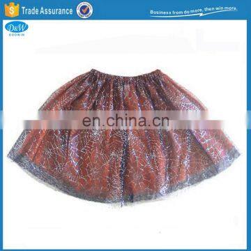 Halloween Orange Spider Web Ballet TUTU Skirt for Girls