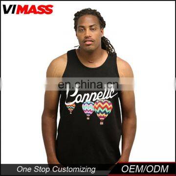 100% cotton stripe tank top for man