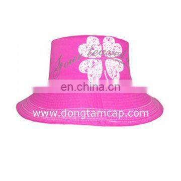 Good quality Fashion Bucket Hat For Woman in pink color