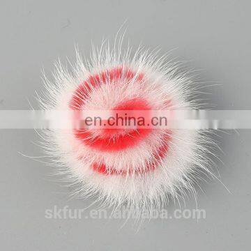 Fluffy and Cute Factory Price Mink or Fox Fur Flowers photo-5