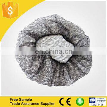 food processing 21'' black disposable nylon hairnet