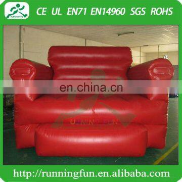 Giant advertising inflatable chair, inflatable Chesterfield sofa