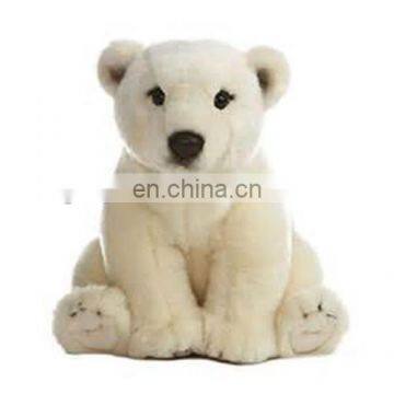 Lifelike plush fur polar bear plush toys