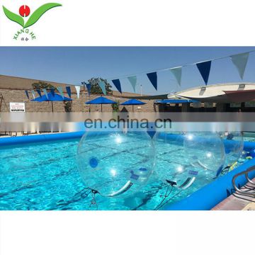 Hot selling PVC TPU inflatable water floating transparent water walking ball