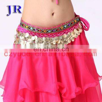 Velvet Gold Coins Wholesale Belly Dance Hip Scarves for Ladies Y-2026# photo-6