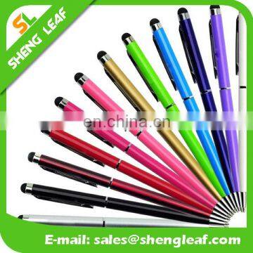 Crystal stylus touch pen with white highlighterwith plastic