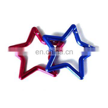 Fashionable star shaped custom key ring/key chain