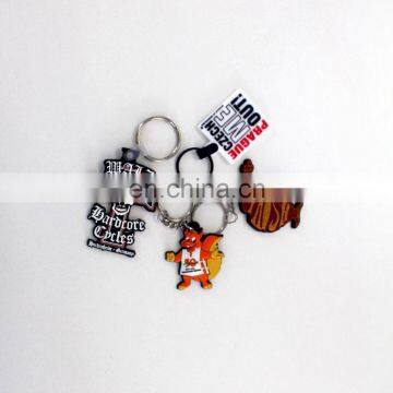 Fashionable rubber doll key chain