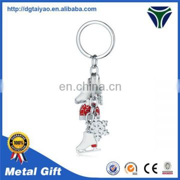 High quality Custom design Metal ballerina keychain for promotional