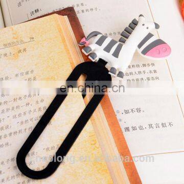 lovely cartoon characters custom made rubber book marks,soft pvc bookmark