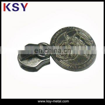 Factory Cheap Sale Customized Round Metal Zipper Pulls