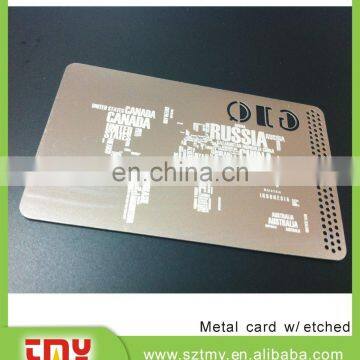 Silver or Gold Metal Printing Magnetic Name Cards photo-6