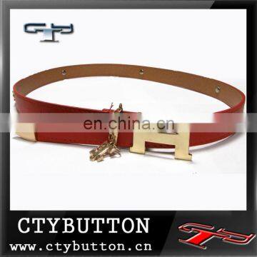 CTY065 H buckle leather belt for 2015 fashion ladies clothes