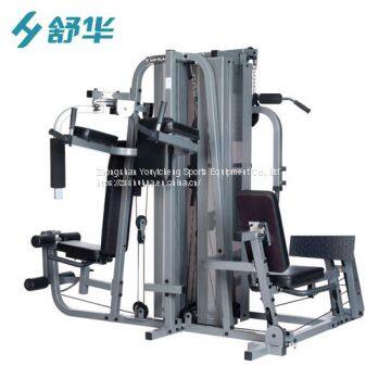 Multi-Functional Gym Equipment, Five-Person Station Fitness Machine, Integrated Fitness Machine