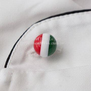 Tricolor Chef Buttons，China Tricolor Chef Buttons, Tricolor Round Buttons，Chef stud buttons