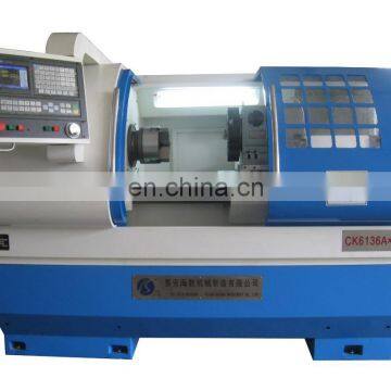 CK6136A mini cnc lathe machine prices with manual chuck and tailstock