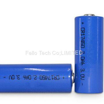 Factory supply LiMnO2 lithium ion batterycr 17450se-r cr2 cr14250 3v for digital product