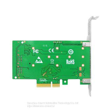 Linkreal SATA Expansion Card PCIe 3.0 x4 Gen 3 to Internal One M.2 B-Key & Quad SATA 6Gb/s Host Bus Adapter photo-2