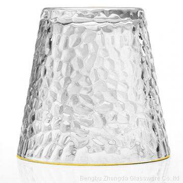 Японский стильные стеклянные виноритра с тисненым узором photo-4