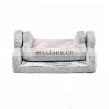 pink/grey fashion comfortable memory foam dog bed