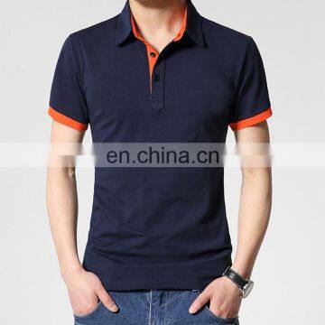 Short Sleeve Button Bulk Polo Shirts Blank 80% Cotton 20% Polyester Garment