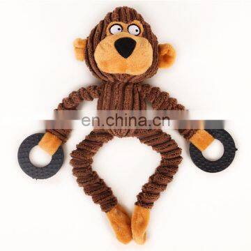 Pet Plush Educational Bite-resistant Molar Vocal Dog Toy Clean Teeth Odor-absorbing Animal Modeling Toy photo-4