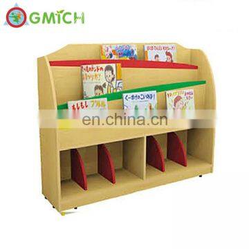 Factory Home Kids Furniture Wood Book Shelf , Newspaper Bookshelf for Kids photo-2