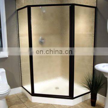 shower enclosure glass with pattern four side glass shower room