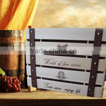 Custom Design High Quality Wooden 6 Bottles Cardboard Wine Gift Box