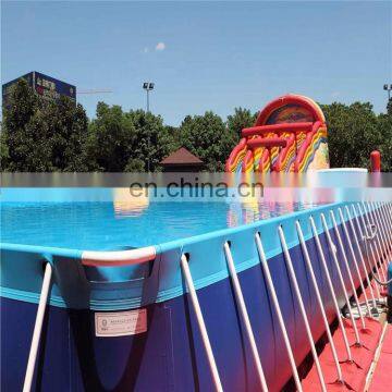 Summer Amusement Water Park Equipment Metal Frame Swimming Pool With Cheap Price For Sale