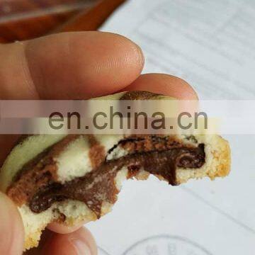 PLC Touch Screen Double Fillings Two Colors Biscuit Cookies Encrusting Machine for Sale photo-4