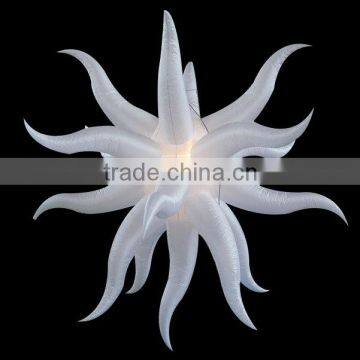 Custom high quality led star light inflatable ceiling hanging decoration for party bar club decoration
