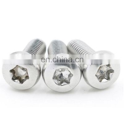 Stainless Steel anti theft star bolt with cap m8 torx bolt with pin m16 anti-theft bolts