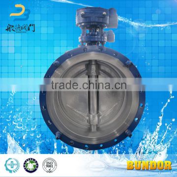 High performance 10 inch flange connection worn gear operated metal hard sealing butterfly valve