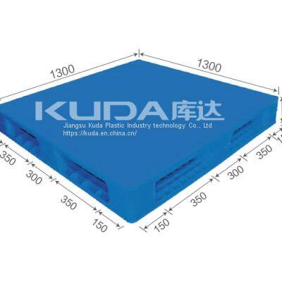 Warehouse anti-static of plastic pallet from china manufacturer of 1313B PBSM PLASTIC PALLET（BUILT-IN STEEL TUBE）