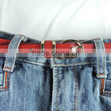 Hot sale thin ladies high quality genuine leather belt