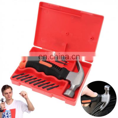 Emergency Tubeless Tire Puncture Repair Rubber Nail Tool Set