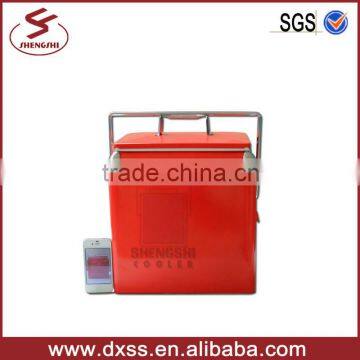 13L Steel Cold Box Samll Cool Chest Retro Portable Ice Cooler photo-3