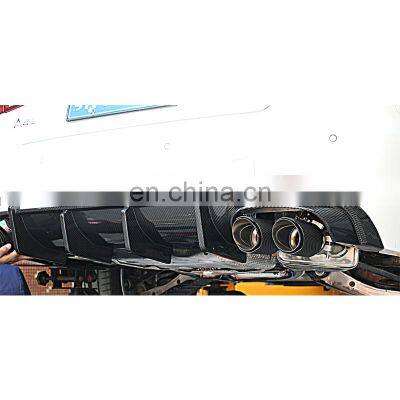 Car Accessories Auto Carbon Fiber Rear Bumper Kits Diffuser Lip For AUDI A4 S4 B9 Sport photo-3
