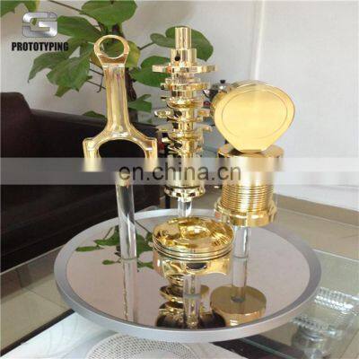 Precision SLA 3d Print Model Rapid 3d SLA Print Large Size Cartoon Resin Model With Bright Gold Silver Plated photo-5