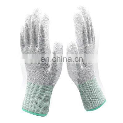 Esd Palm Fit Gloves With pu Coated Palm for Safety and Work photo-3