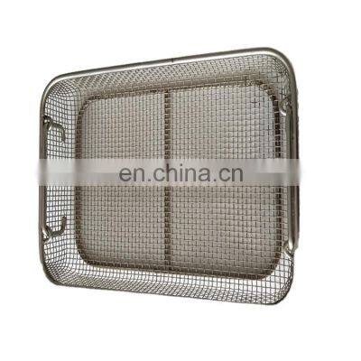 stainless steel wire mesh basket,Tool cleaning basket,Parts cleaning basket