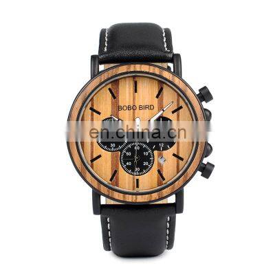 BOBO BIRD Lovers Bamboo High Quality Wooden Watches Brand Your Own Watches Gift for Your Husband