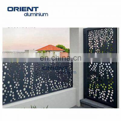 Modern Design Decorative Screen Panels Outdoor Metal Privacy Fence Panel With Different Laser Cut Patterns