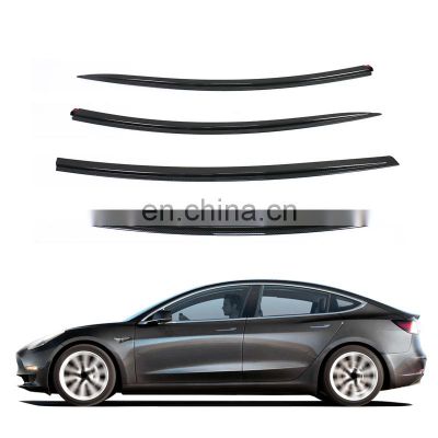 Factory Wholesale Car Body Kits Protector Real Carbon Fiber Rain Cover For Tesla Model 3