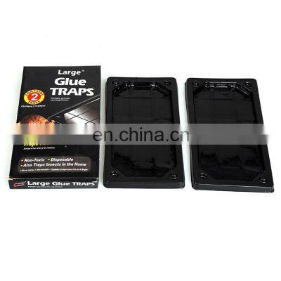 Amazon Hot Sale Factory Wholesale Humane Pvc Black Glue Trap Mouse Mice And Rat Killer Paper Board