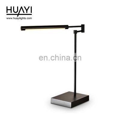 HUAYI Modern Hotel Home Decorative Lighting Simple Architecture New Design Foldable Metal Led Floor Lamps